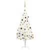vidaXL Christmas Tree White Polyethylene Medium Decorative Inlays