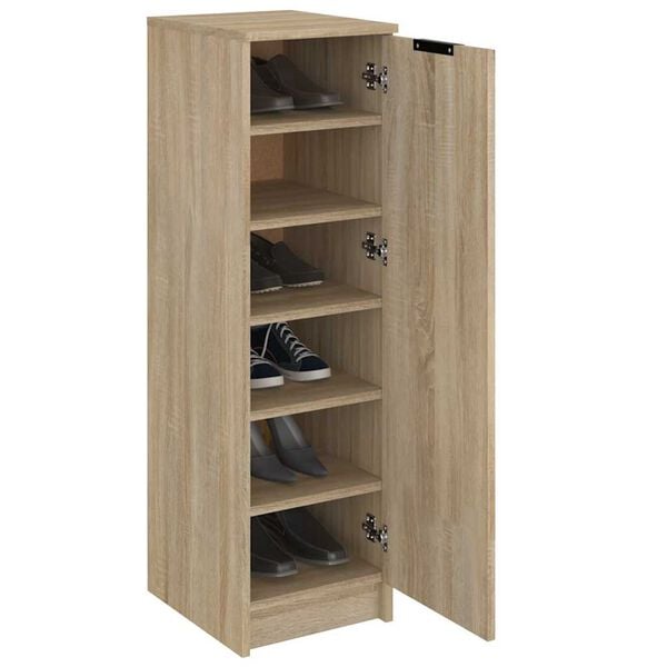 vidaXL Shoe Cabinet Sonoma Oak Engineered Wood Standard Shoe Cabinet