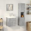 vidaXL Bathroom Furniture Set Concrete Grey Engineered Wood, Glass