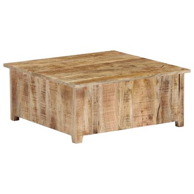 vidaXL Coffee Table 27.6"x27.6"x11.8" Solid Mango Wood