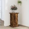 vidaXL Plant Stand Smoked Oak Engineered Wood 13.0 x 13.0 x 23.6 in