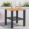 vidaXL Garden Table Black and Brown