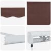 vidaXL Retractable Awning Brown