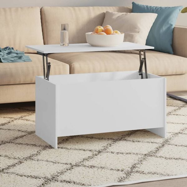 vidaXL Coffee Table White Engineered wood Medium