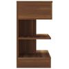 vidaXL Bedside Cabinet Brown Oak Engineered Wood Medium Statement Piece