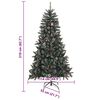 vidaXL Artificial Christmas Tree with 300 LEDs Green 82.68 in