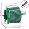 vidaXL Free Standing Green Hose Reel with 98.4 ' Hose PVC