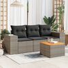 vidaXL Garden Sofa Set Gray, Dark Gray