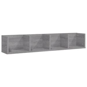 vidaXL Wall Shelf Grey Sonoma Engineered Wood Large Wall mounting