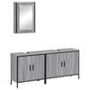 vidaXL Bathroom Furniture Set Grey sonoma