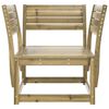 vidaXL Garden Chair Natural Wood Vacuum Pressure Treated Pinewood Standard