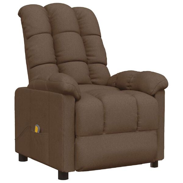 vidaXL Massage Recliner Brown