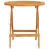 vidaXL Bistro Table Natural wood Solid acacia wood Small Folding