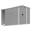 vidaXL Garden Shed Gray Galvanized Steel, Polypropylene Large