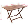 vidaXL Patio Table 47.2"x27.5"x29.5" Solid Acacia Wood