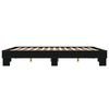 vidaXL Bed Frame Black Engineered wood, metal Super King Durable