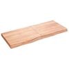 vidaXL Table Top Light Brown Solid Oak Wood 47.2 x 19.7 x 2.4 in