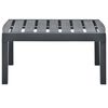 vidaXL Garden Table Anthracite Plastic 30.7 x 21.7 x 15.0 in Durable