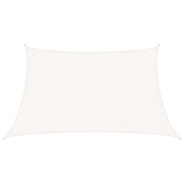 vidaXL Sunshade Sail 1.75 oz/ft² White 3/4x6.6' HDPE
