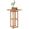 vidaXL Bistro Table Natural Solid Acacia wood Tall Simple Square