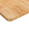 vidaXL Workbench Light Brown 39.4"x23.6"x(28.1"-38.6") Solid Wood Oak Rectangular