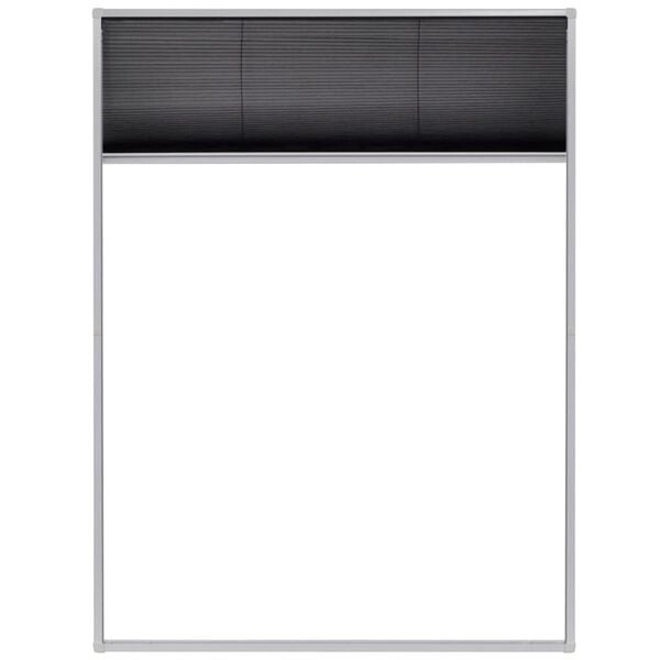 vidaXL Plisse Insect Screen for Windows Aluminum 23.6"x31.5"