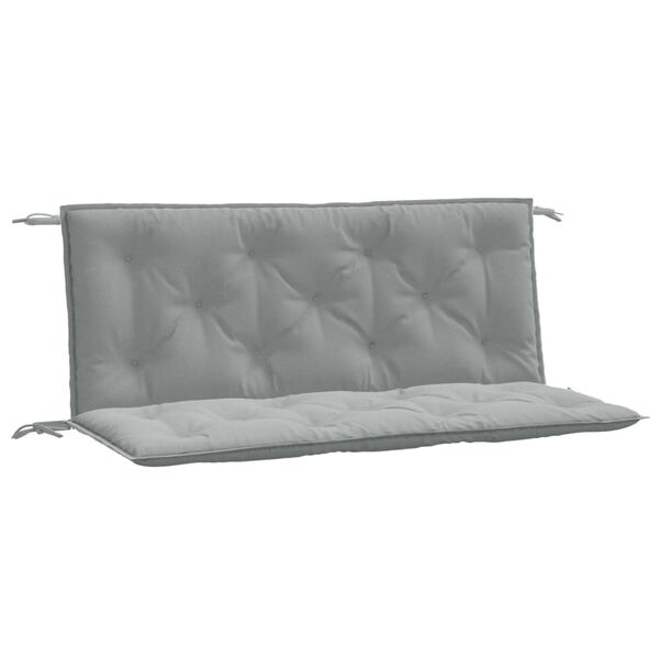 vidaXL Garden Bench Cushion Melange light grey 100% polyester