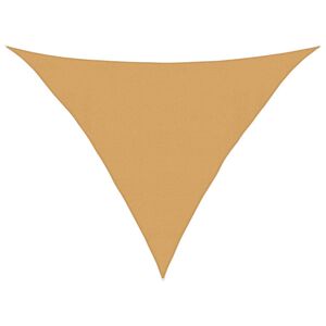 vidaXL Sunshade Sail 1.75 oz/ft² Triangular Sand 13.1x13.1x19.0' HDPE