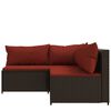 vidaXL Patio Lounge Set Brown
