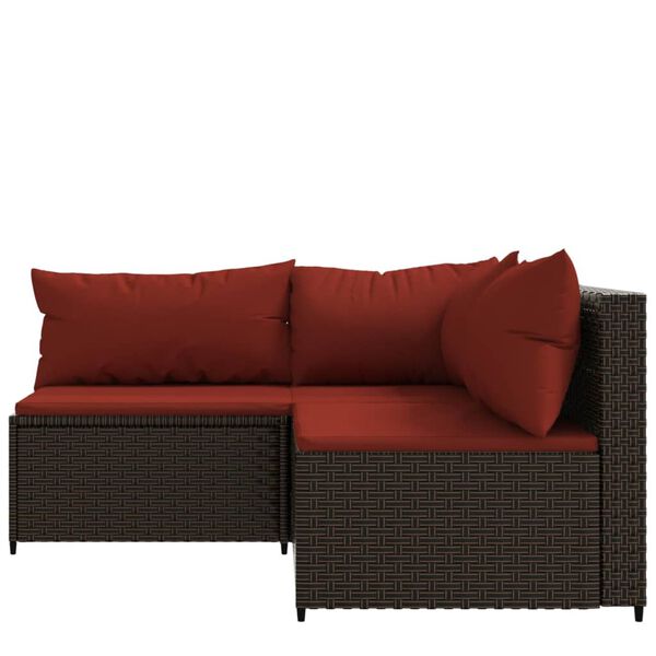 vidaXL Patio Lounge Set Brown