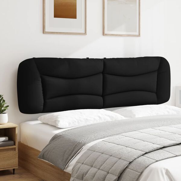 vidaXL Headboard Cushion Black Polyester 71.0 in width Headboard Cushion
