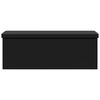 vidaXL Storage Bench Black PVC, engineered wood