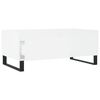 vidaXL Coffee Table White Engineered wood, metal Medium Coffee Table