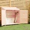 vidaXL Garden Shed Natural Wood Solid Fir Wood Medium Garden Shed