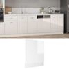vidaXL Dishwasher Panel High gloss white Engineered wood One size