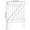 vidaXL Headboard Natural Wood Solid Pine Wood Twin Hardwood Headboard
