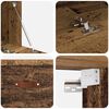 vidaXL Wall-Mounted Cabinet Old Wood 39.37 x 14.37 x 13.78 in