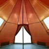 vidaXL Camping Tent Tipi 4-Person Orange Waterproof