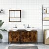 vidaXL Bathroom Furniture Set Smoked Oak