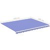 vidaXL Replacement Awning Fabric Blue and White