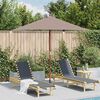 vidaXL Garden Parasol Taupe Laminated bamboo and hardwood, fabric