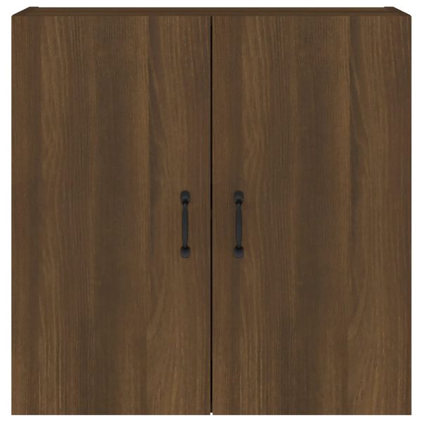vidaXL Floating Cabinet Brown Oak Engineered Wood 23.6x12.2x23.6 in