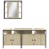vidaXL Bathroom Cabinet Set Sonoma oak