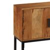 vidaXL Sideboard Natural Brown Solid Acacia wood, Iron, Engineered wood
