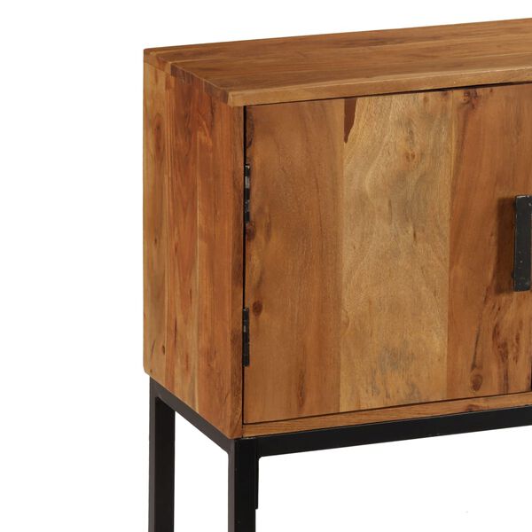 vidaXL Sideboard Natural Brown Solid Acacia wood, Iron, Engineered wood