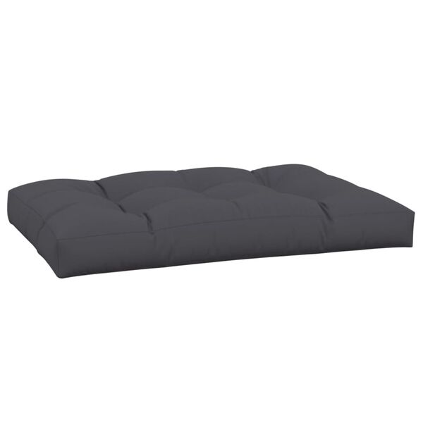 vidaXL Pallet Cushion Anthracite 100% polyester 47.2 x 31.5 in