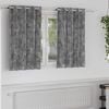 vidaXL Curtain with Curtains 2 pcs Gray 55.1" x 55.1" Velvet