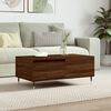 vidaXL Coffee Table Brown Oak Engineered wood, Metal Medium Coffee Table