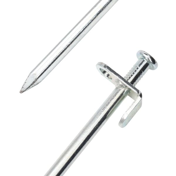 vidaXL Tent Pegs 24 pcs 11.8 " 0.31 " Galvanised Steel