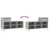 vidaXL Shoe Cabinet Concrete grey Engineered wood Medium Shoe Cabinet